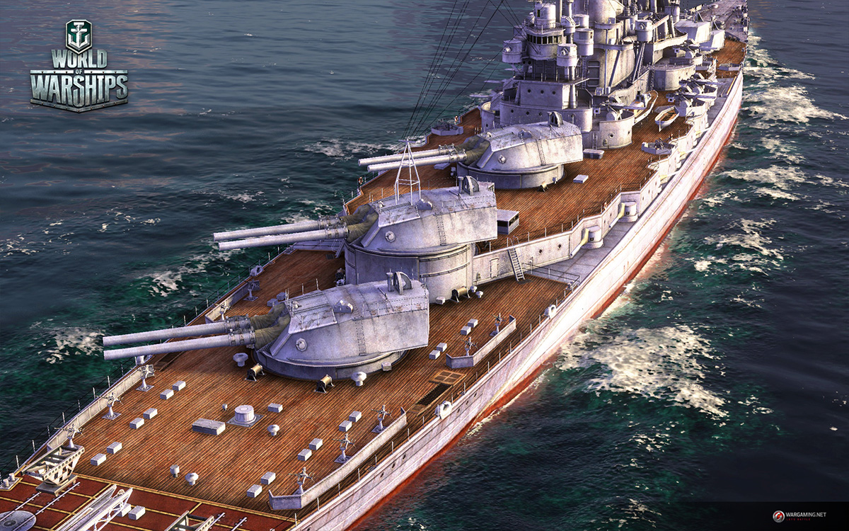 World of Warships naval combat