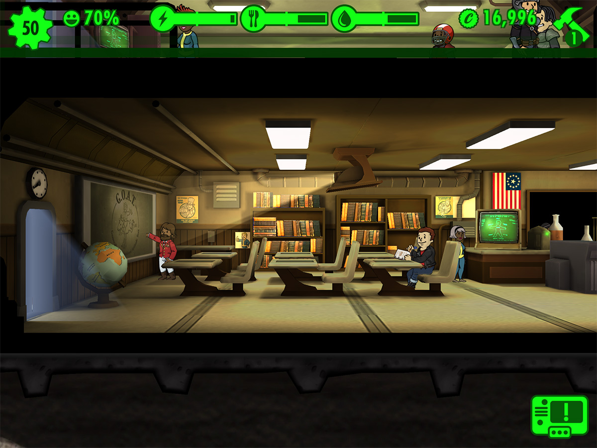 Fallout Shelter wasteland