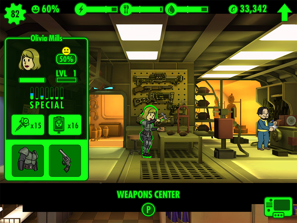 Fallout Shelter resource management