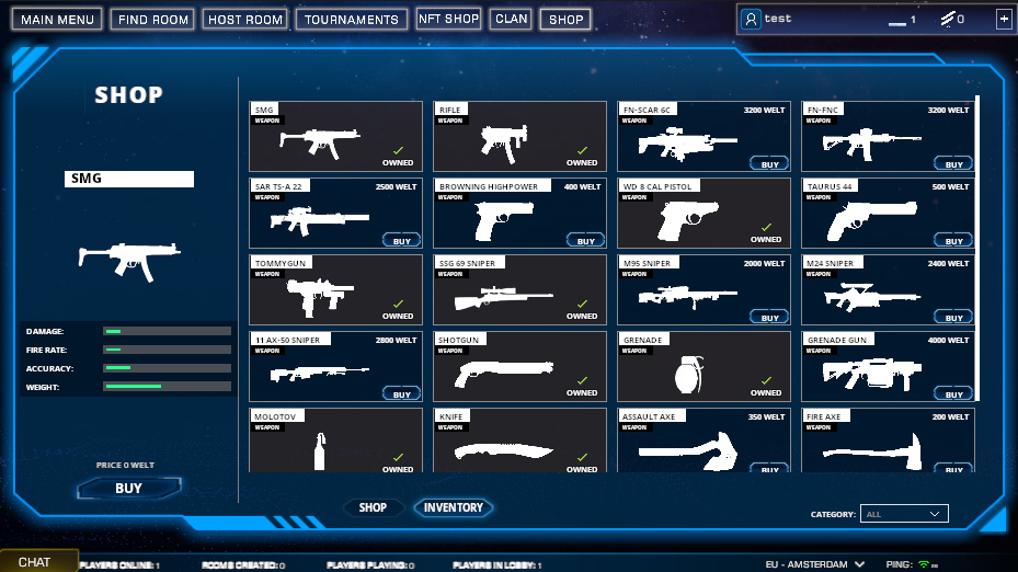 Arsenal Weapon Loadouts