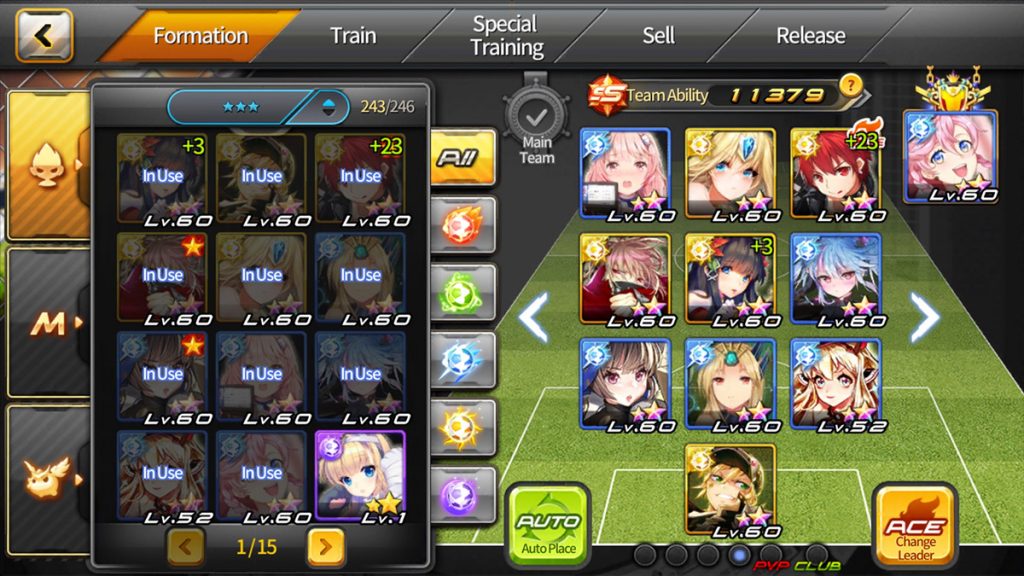 Soccer Spirits unique player skills