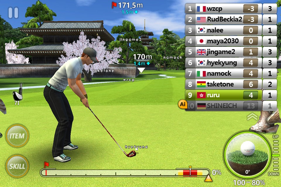 Golf Star real golf physics