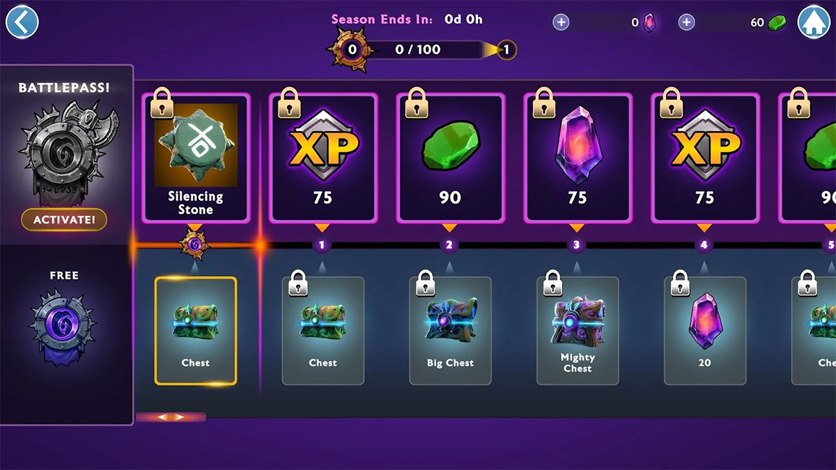 Mojo Melee battle pass rewards