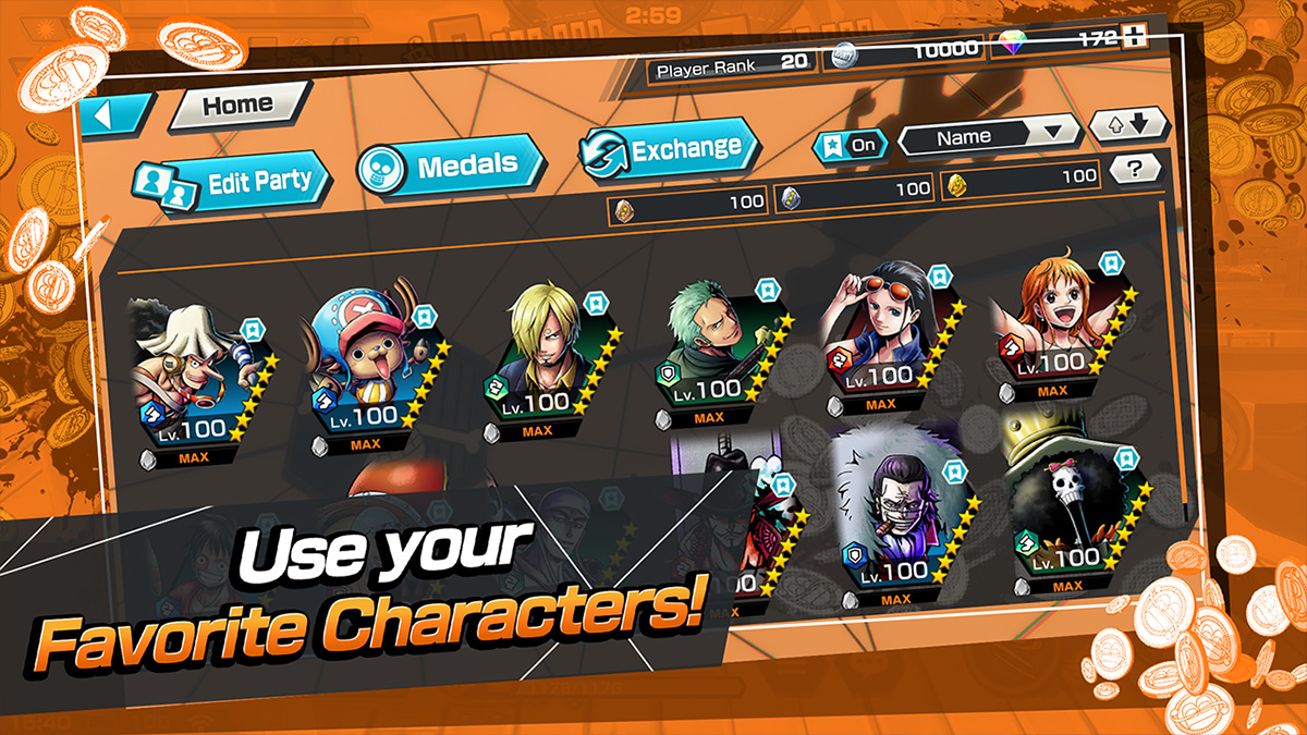 ONE PIECE Bounty Rush leveling up