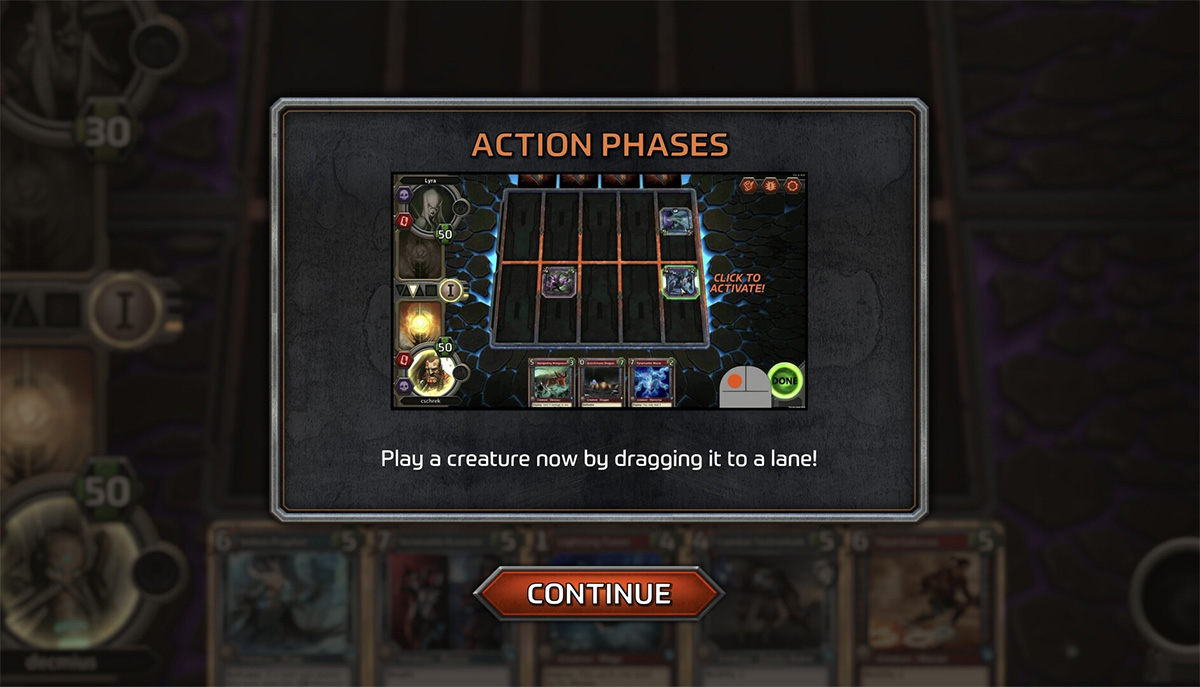 SolForge Fusion action phases