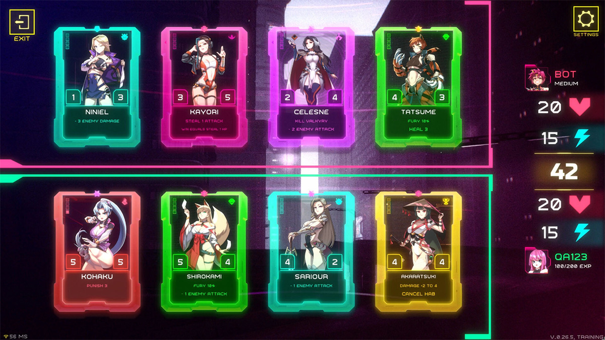 Underground Waifus card collecting