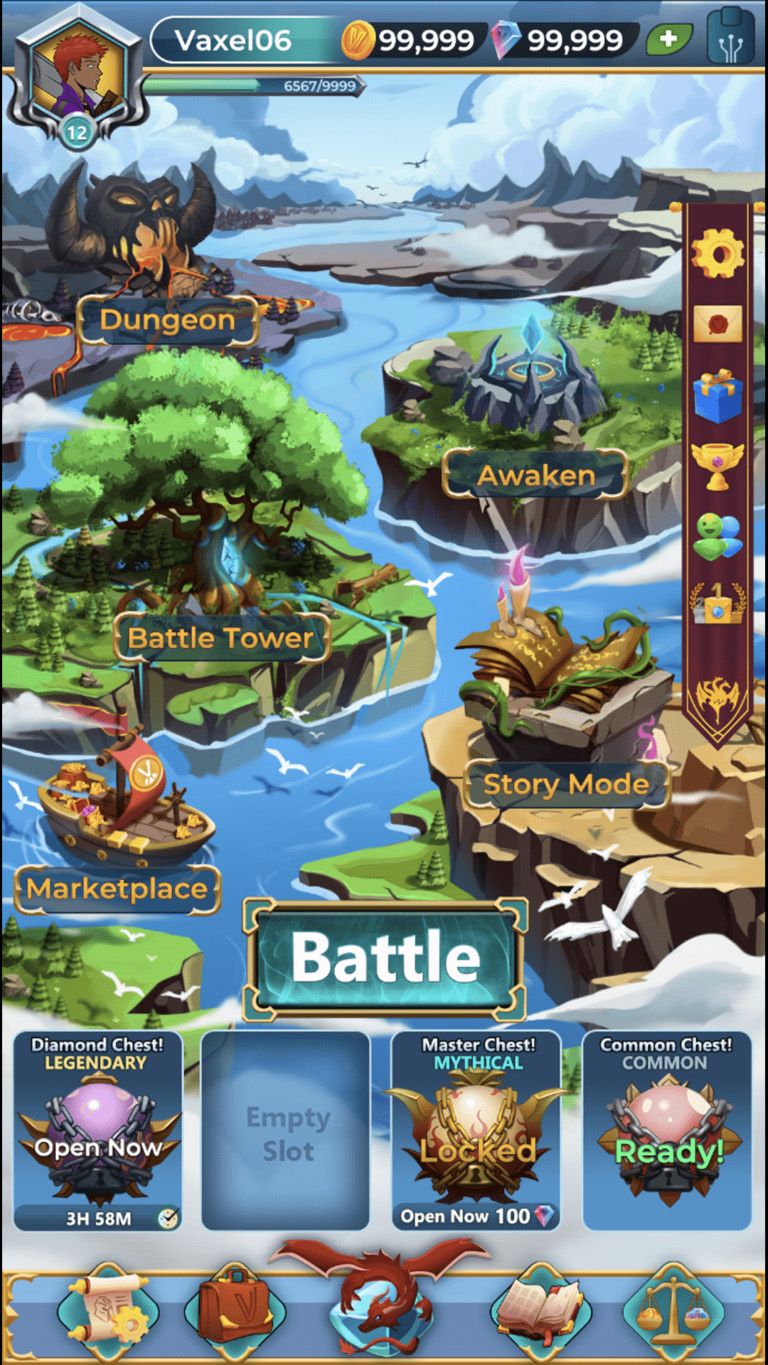 Valeria: Land Before the War home screen