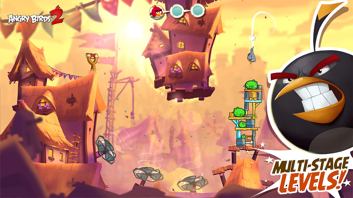 Angry Birds 2 multi stage levels