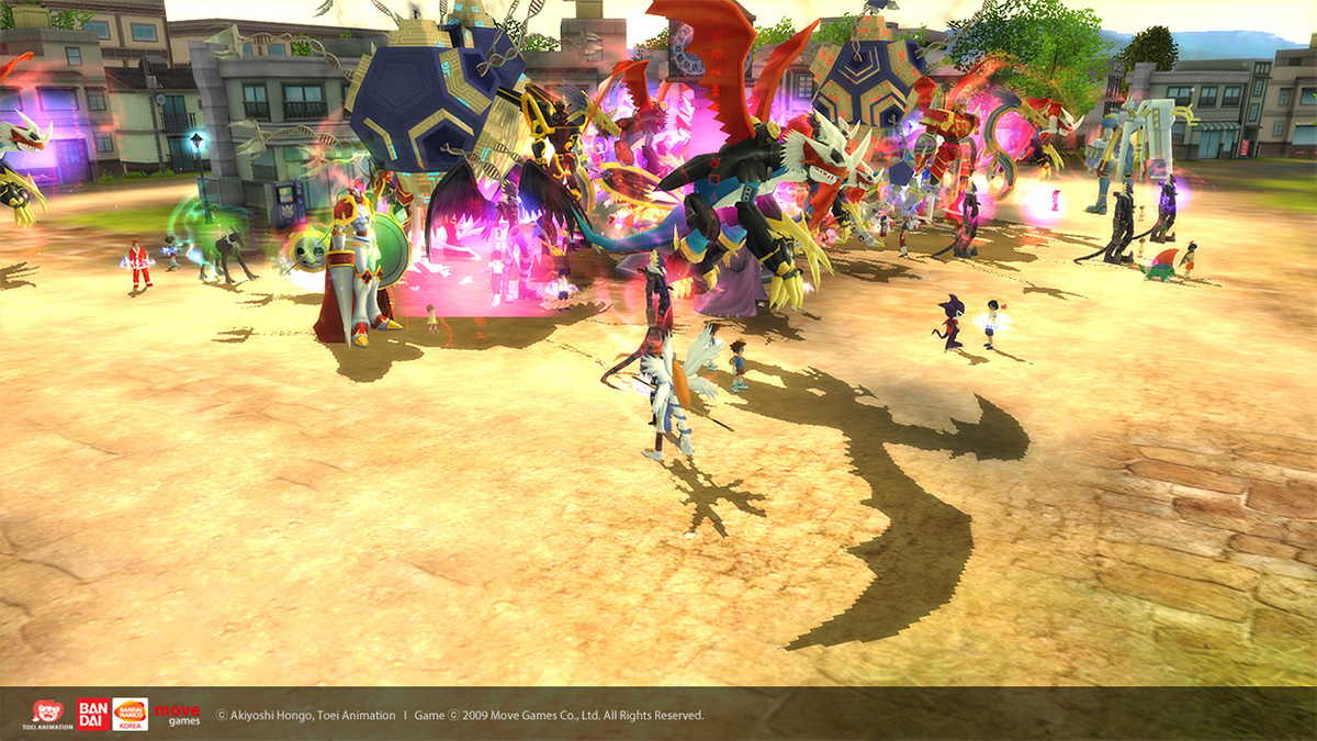 Digimon Masters Online real-time combat