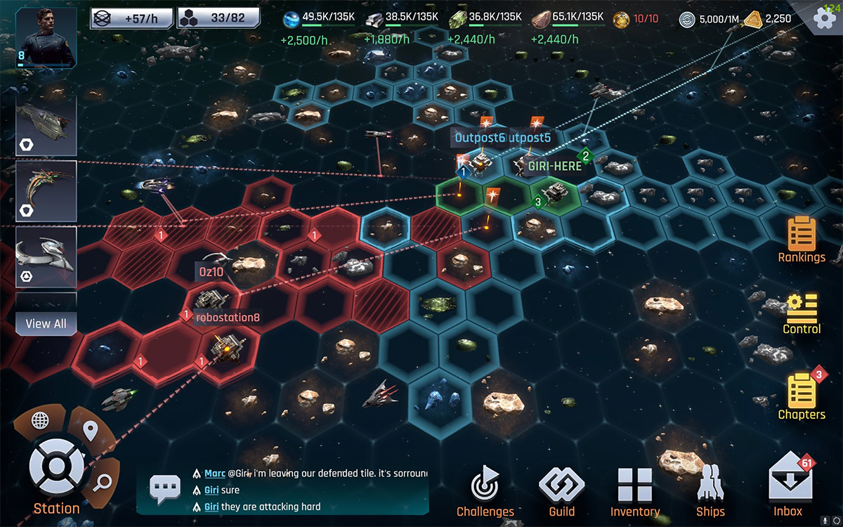 Project Nova hexagonal tile mechanics