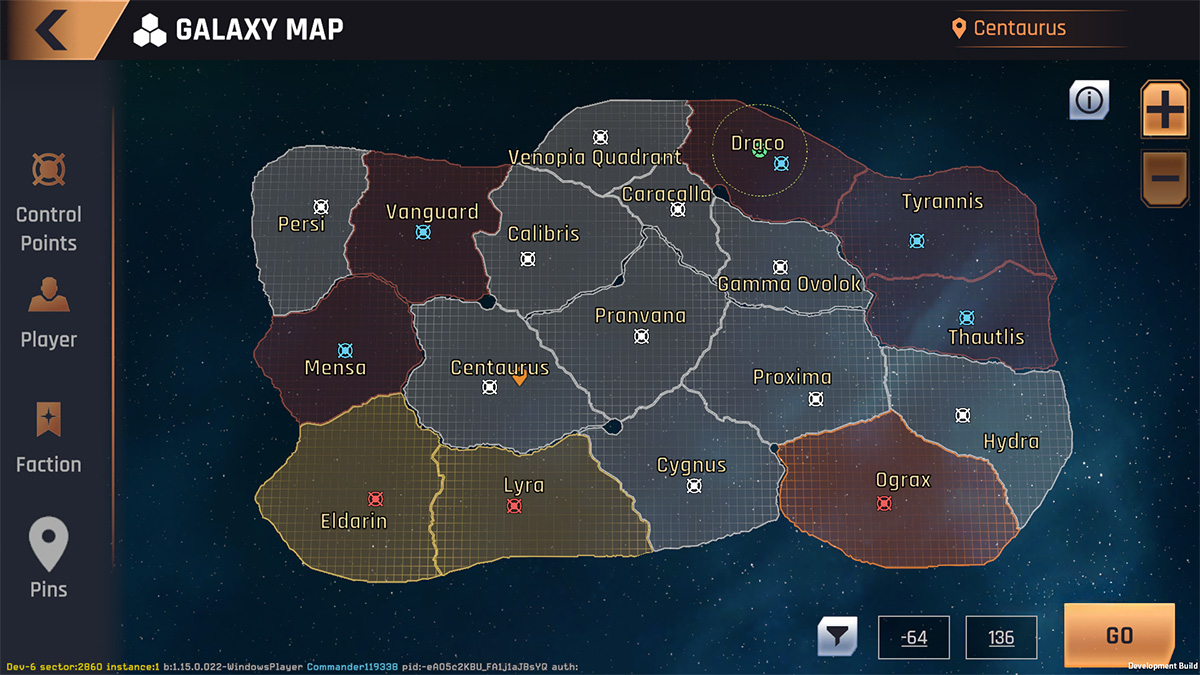 Project Nova galaxy map