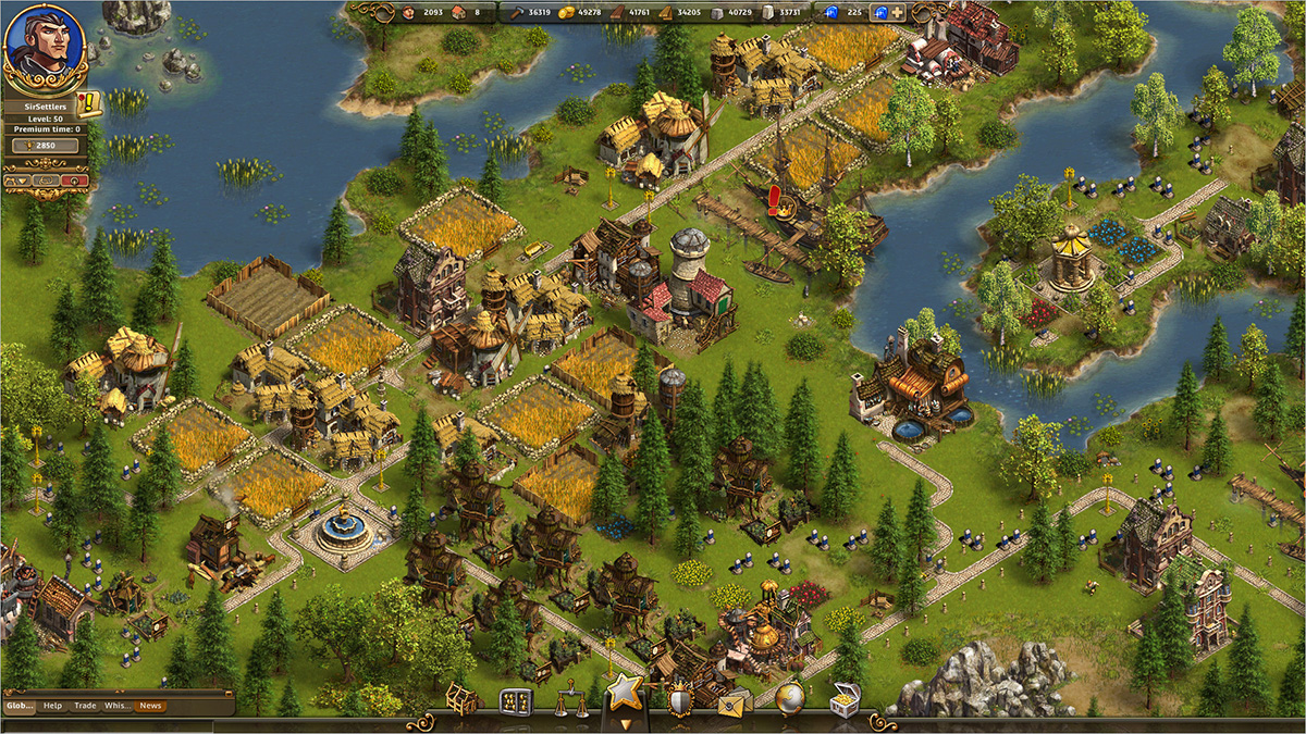 The Settlers Online battle and defend