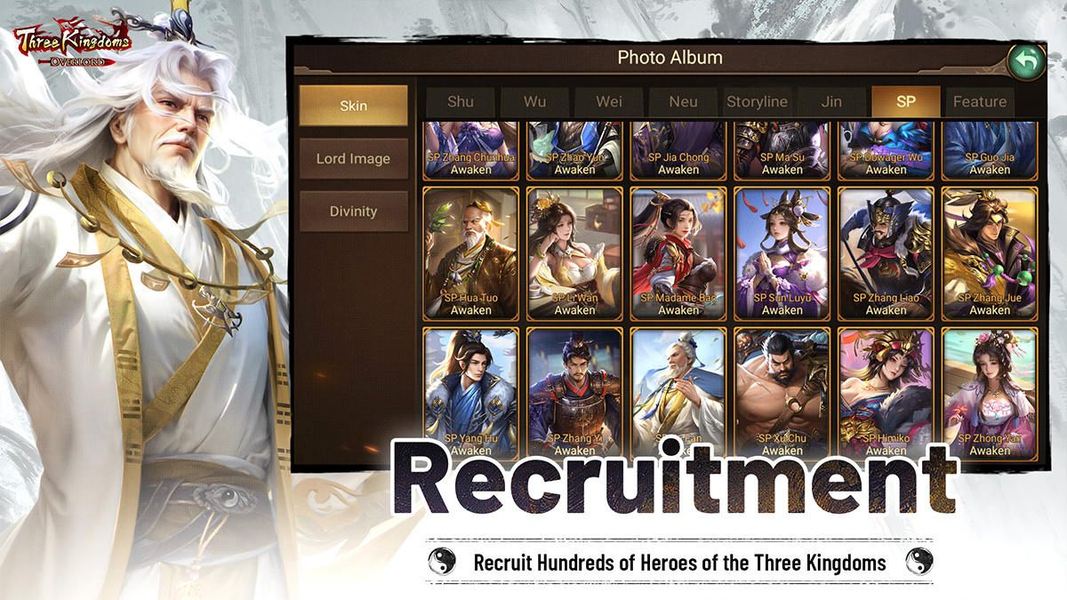 Three Kingdoms: Overlord recruitment